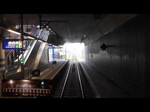 Meerijden met de machinist van Den Haag Centraal naar Dordrecht. (met snelheidsmeter)