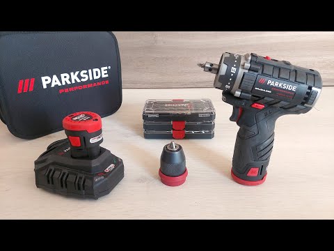 Parkside 12V Cordless Drill Driver Set Unboxing And Review - PBSPA 12 C3 E4