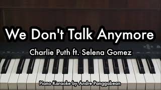 Download lagu We Don't Talk Anymore - Charlie Puth ft. Selena Gomez | Piano Karaoke by Andre Panggabean mp3 Download lagu We Don't Talk Anymore - Charlie Puth ft. Selena Gomez | Piano Karaoke by Andre Panggabean mp3