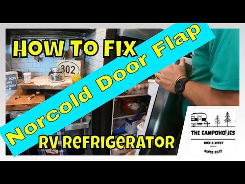 Norcold RV Refrigerator Door Replacement and Door Flap Adjustment