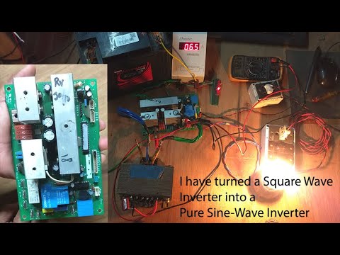 I have turned a Square Wave Inverter into a Pure Sine Wave Inverter