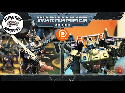 ⭐️INFORME WARHAMMER 40k (Trailer)⭐️ Drukhari VS Tau Empire - Fuerza de choque 2.000pts