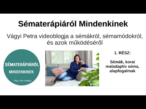 Mi az a séma? Elindul edukatív videó blogom a sématerápiás gondolkodási rendszerről. 1.rész.