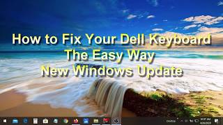How to Fix DELL Laptop Keyboard Not Working