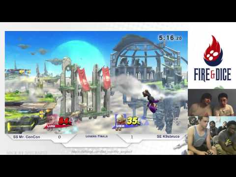 Fire&Dice Monthly #1 - SS Mr. ConCon vs SE K9sbruce - Smash Wii U LF