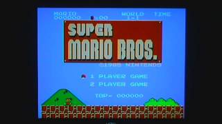 Super Mario Bros. and Tennis Toploading NES Glitched Secret Levels Trick