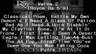 Eminem &amp; Royce Da 5&#39;9 - Echo (Lyrics)