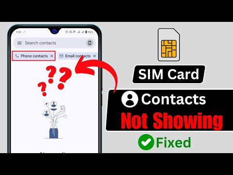 How To Fix SIM Card Contacts Not Showing Problem on Any Android | Import Contacts From SIM to Phone