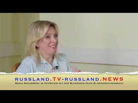 Maria Sacharowa im Interview mit der Bloggerin Olga Blagoveshchenskaya