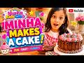 Minha Making A Cake Easy Chocolate Cake Recipe For Kids Fun Baking Adventure Minha Kids Club