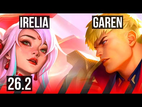 IRELIA vs GAREN (TOP) | Good KDA: 17/1/5, 43K damage | NA Master | 26.2
