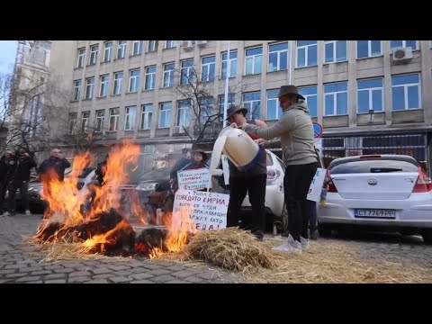 Bulgarian farmers take to the streets to protest mounting challenges in agricultural sector