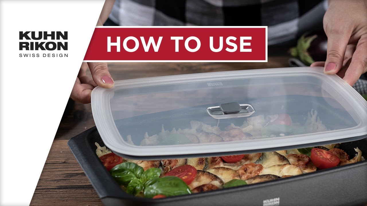 Plat à Four Verre KUHN RIKON EASY 3,6L Avec Revêtement Anti-Adhésif - Jusqu'à 240°C