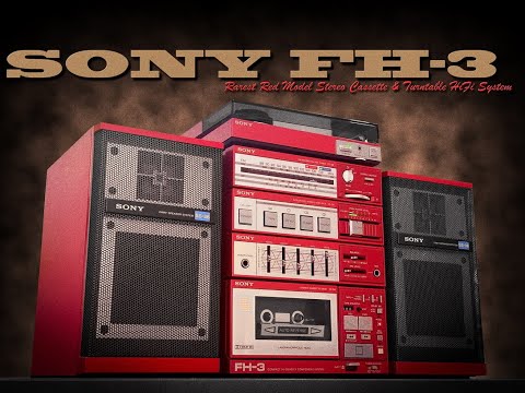 Sony FH-3 PS-Q7 RED 🔥RARE🔥 Vintage Stereo Cassette System image 6