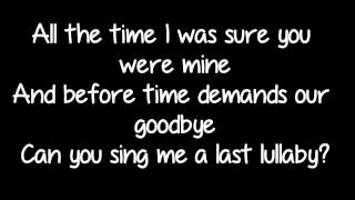 Professor Green featuring Tori Kelly - &#39;Lullaby&#39; Lyrics