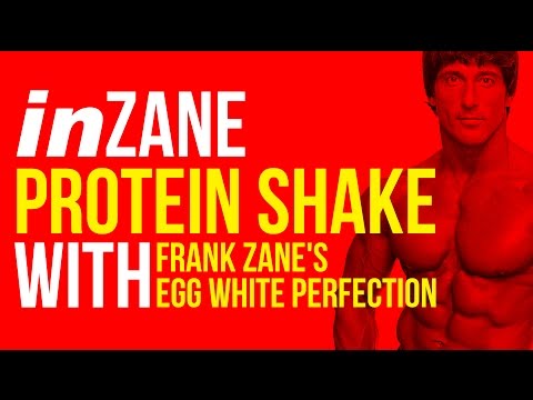 Frank Zane Protein shake with "Frank Zane's Egg White Perfection"