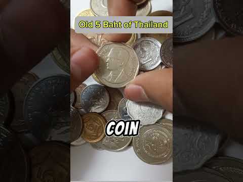 Old 5 Baht of Thailand 🇹🇭 #shorts#shortsfeed#shortsfeedvideo#coins#collectibles