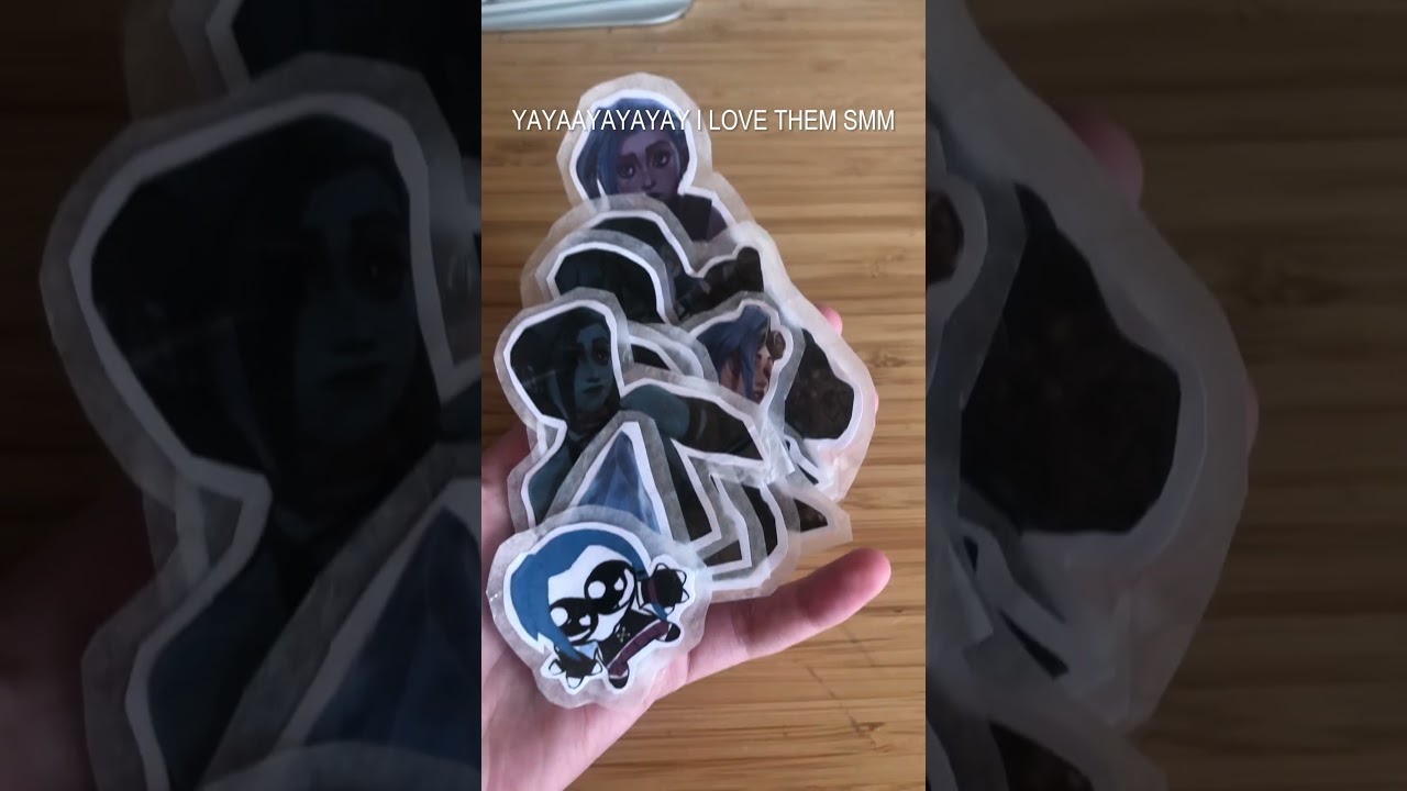 I MADE JINX STICKERS I LOVE THEM EEEEEEEEE│#jinx #arcane #stickers│check description pls ^^