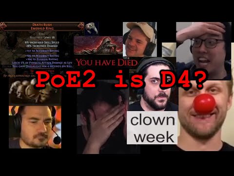 Hilarious PoE2 0.4 Fails Compilation - Streamers Dying & Calling It Brain-Dead D4