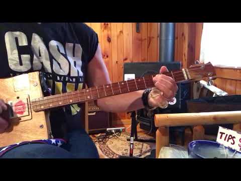 Crossroads Blues beginner blues lesson for 3 string Cigar Box Guitar best beginner