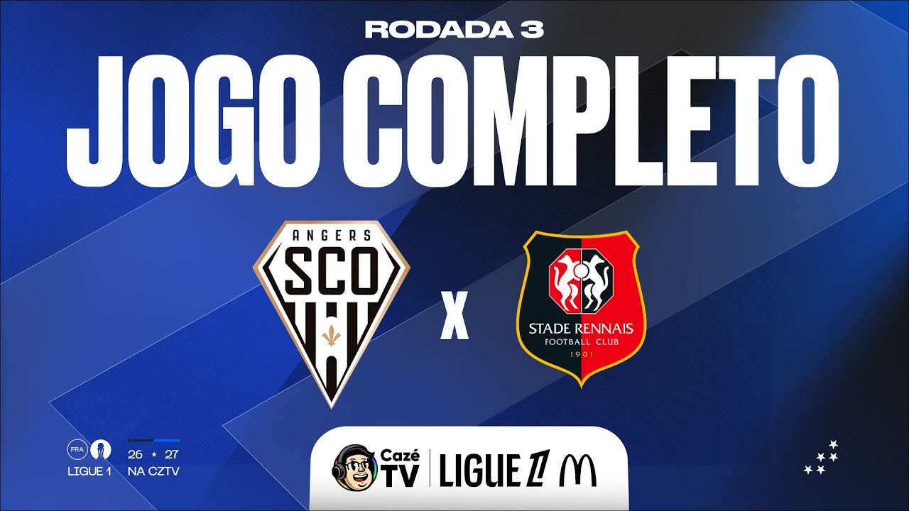 JOGO COMPLETO (SOM AMBIENTE): ANGERS X RENNES | LIGUE 1 26/27 | 3ª RODADA