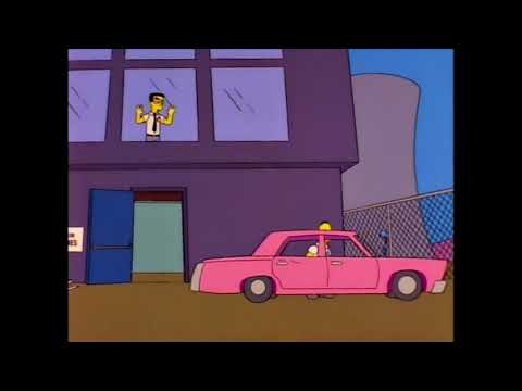 Homer Backs Into Grimy's Car