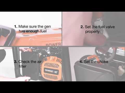 Why is the Generac portable generator engine running rough?