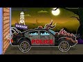 Scary Police Car | Halloween Special Car Garage | Scary Video For Kids And Babies