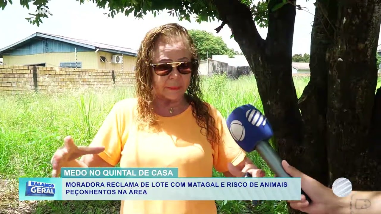 Mato alto em terreno abandonado gera medo e insegurança em bairro de Lucas do Rio Verde