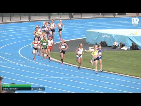 U9 Girls 800m Heat 4: 2021 State Combined Events Championships // LAVicTV