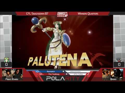 CFL Smackdown 88 WiiU - PrinceRamen (Palutena) vs Brand (R.O.B.) - Winners Quarters