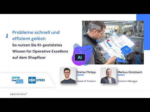 KI auf dem Shopfloor: Wissen nutzbar machen & Produktivität steigern (Webinar-Aufzeichnung)
