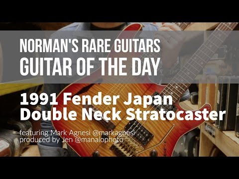 Norman's Rare Guitars - Guitar of the Day: 1991 Fender Japan Double Neck Stratocaster