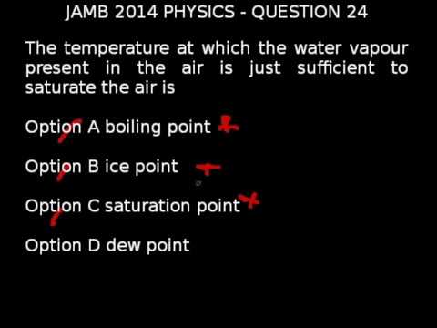 Q24 - JAMB Physics 2014 Past Questions and Answers