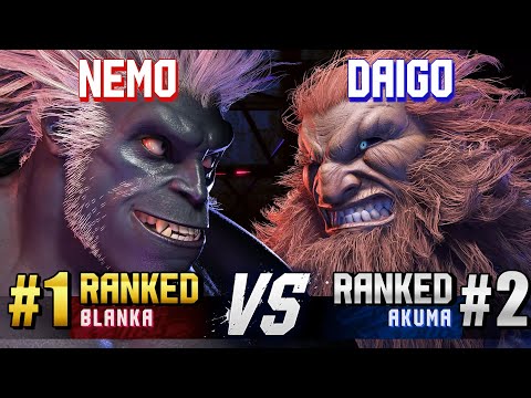 SF6 ▰ NEMO (#1 Ranked Blanka) vs DAIGO (#2 Ranked Akuma) ▰ High Level Gameplay