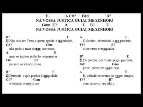 Salmo 5 - Na Vossa Justiça Guiai-me Senhor!…