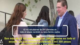 GOBERNADOR AISPURO RECONOCE RESPALDO A LA EDUCACIÓN, DEL GOBIERNO DE MÉXICO