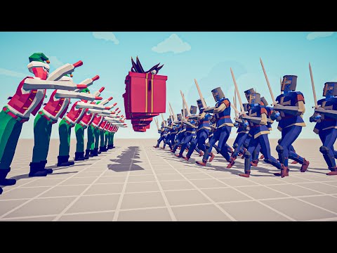 10x PRESENT ELFS vs 30x MELEE UNITS - Totally Accurate Battle Simulator | TABS