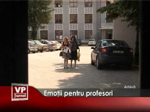 Emoţii pentru profesori