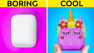COLORFUL PHONE HACKS FOR YOUR AIRPOD CASE || Creative Ideas For DIY Phone By 123 GO! LIVE