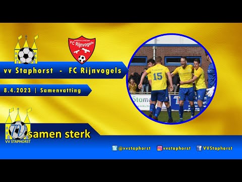 vv Staphorst - FC Rijnvogels | 8.4.2023 | Samenvatting