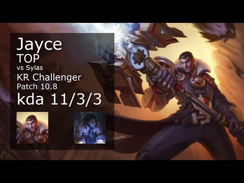 Jayce Top vs Sylas - KR Challenger 11/3/3 Patch 10.8 Gameplay // [롤] 제이스 vs 사일러스 탑