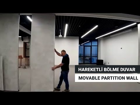 Movable partition wall video