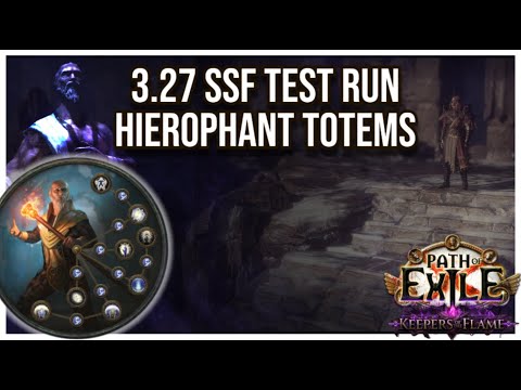 [PoE 3.27] League start SSF Test Run | Hierophant Holy Flame Totems