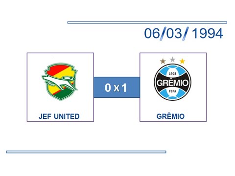 GOLS: JEF United 0 x 1 Grêmio - 06/03/1994 - Amistoso