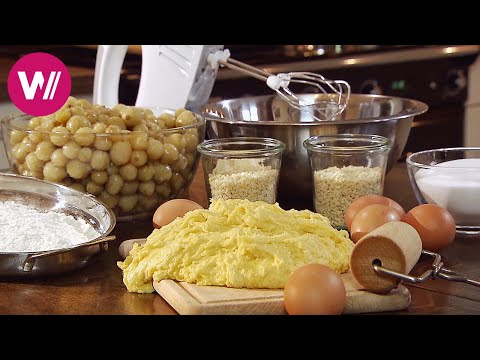 Gooseberry meringue cake – fresh from the tray!