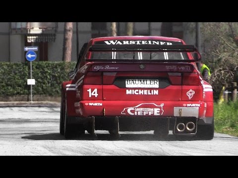 1996 Alfa Romeo 155 V6 Ti EPIC Sound In Action Around A Street Circuit