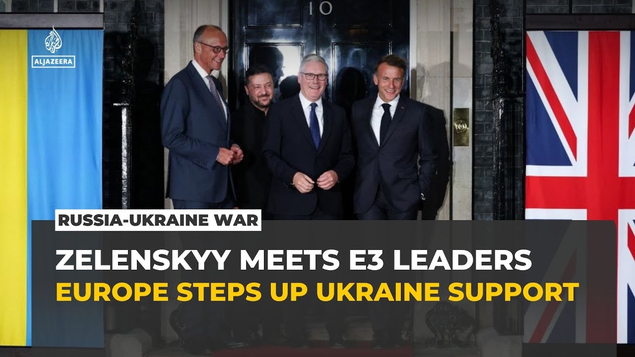 Zelenskyy meets UK and European leaders in London seeking stronger war support