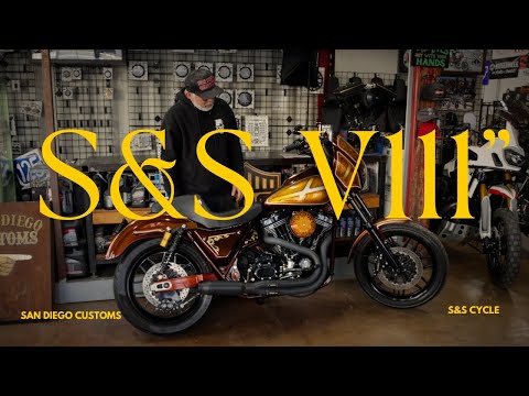 Chip's new custom V111" engine built by S&S for San Diego Customs