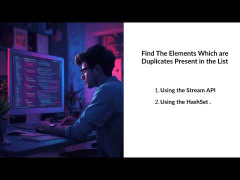 Find Duplicate Elements In Given List Using Stream Api Java Code Shorts
